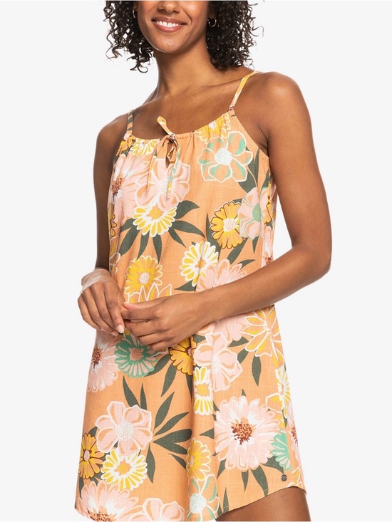 Roxy Dresses & Skirts - Roxy Floral Mini Dress in Rust, Yellow & Mint